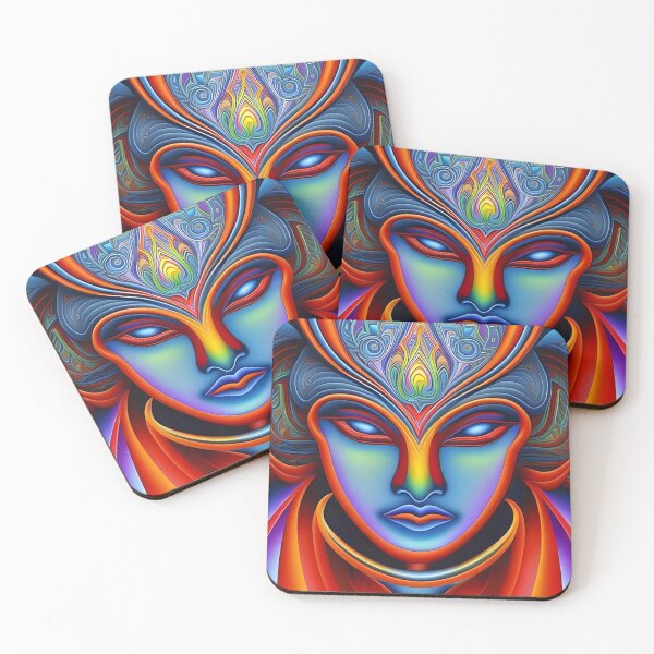 Item preview, New World Gods (24) - Mesoamerican Inspired Psychedelic Art designed and sold by TheThirdEye.