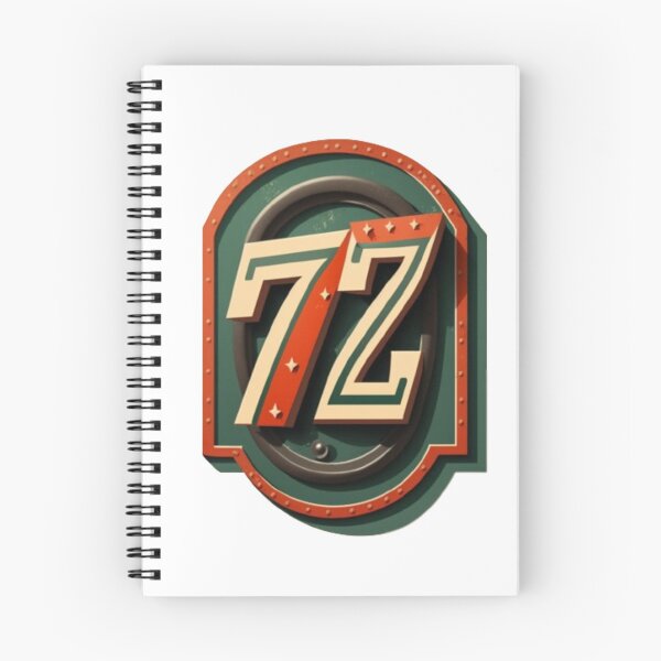Item preview, Number 72 Seventy two Vintage Retro Sport Racing Numbers Sticker designed and sold by dnzl.