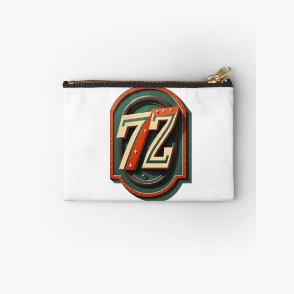 Item preview, Number 72 Seventy two Vintage Retro Sport Racing Numbers Sticker designed and sold by dnzl.