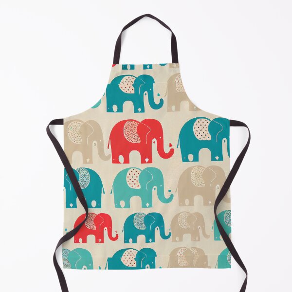 Aperçu de l'œuvre Cute pattern of colored elephants créée et vendue par CutePatternsRB.