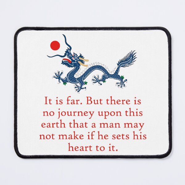 Item preview, It Is Far But There Is No Journey - Perseverance Quote designed and sold by CrankyOldDude.
