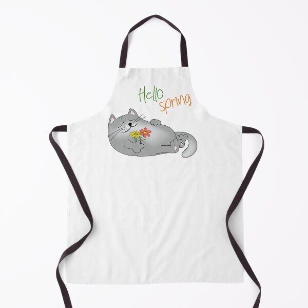 Item preview,  A Fat Gray Cat Sleeps, Hello Spring designed and sold by Tasha-design.