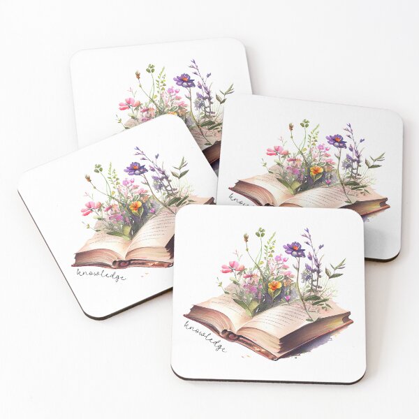 Item preview, Knowledge in Books - Purple Watercolour Flowers designed and sold by CreativNode.