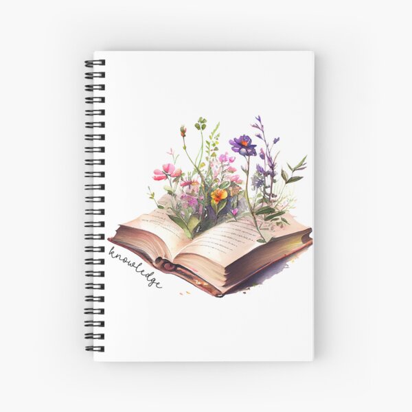 Item preview, Knowledge in Books - Purple Watercolour Flowers designed and sold by CreativNode.