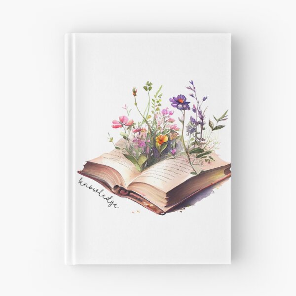 Item preview, Knowledge in Books - Purple Watercolour Flowers designed and sold by CreativNode.
