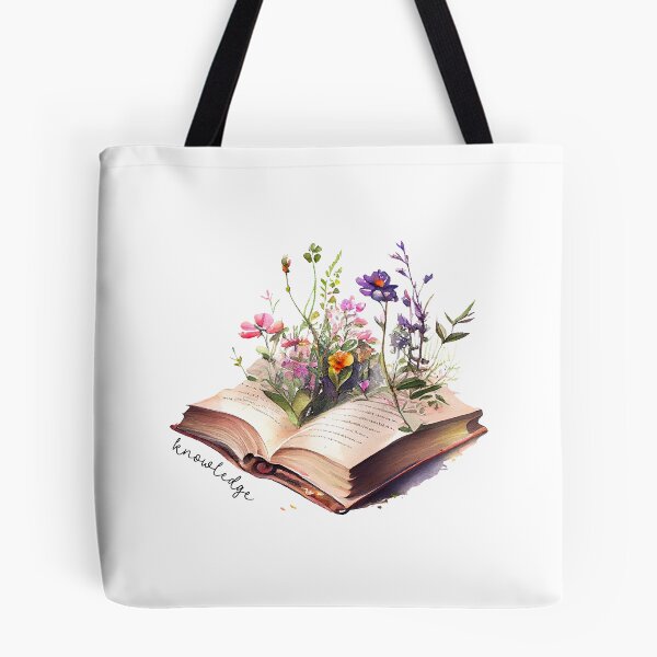 Item preview, Knowledge in Books - Purple Watercolour Flowers designed and sold by CreativNode.
