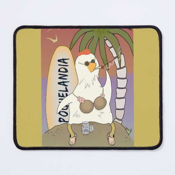 Item preview, Poguelandia Flag Chicken In Coconut Bra And Crocs designed and sold by ViewerEqualsPhoton.