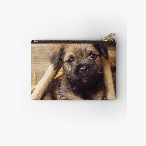 Item preview, Border Terrier Puppy in a Wagon Wheel designed and sold by ScienceSource.