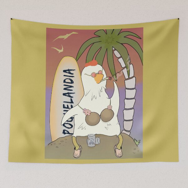 Item preview, Poguelandia Flag Chicken In Coconut Bra And Crocs designed and sold by ViewerEqualsPhoton.