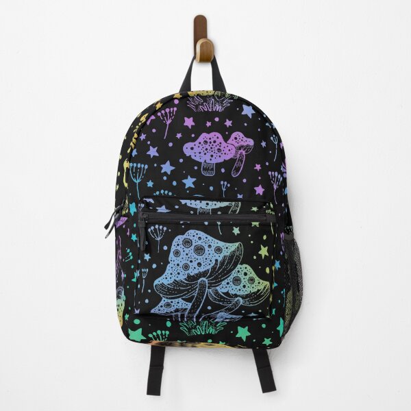 Item preview, Mushroom Moon Pattern in Rainbow designed and sold by Arcane Orchid.