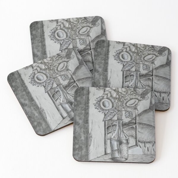 Item preview, Sunflowers on a window sill by Brandon Cable designed and sold by BrandonArtWorld.