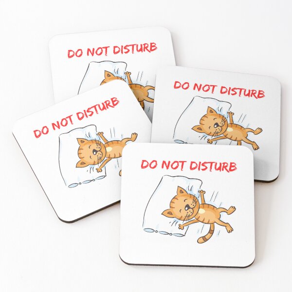 Artikelvorschau, Nicht stören: Entzückende Katze, die auf Kissen schläft, Design für Katzenliebhaber entworfen und verkauft von CatFans.
