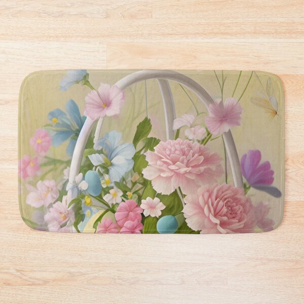 Item preview, Colorful Pastel Festive Easter Eggs Easter Bunny Spring Flowers Version 11 designed and sold by DreamingAwake1.