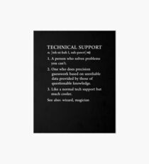 Lámina rígida Funny Tech Support Definición Computer Geek Gag Gift