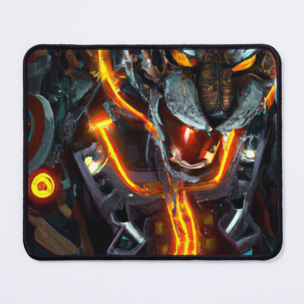 Item preview, A cybernetic style warrior tiger with glowing eyes and metal fangs designed and sold by FreeMind-Design.