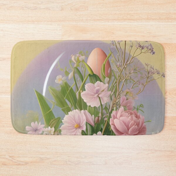 Item preview, Colorful Pastel Festive Easter Eggs Easter Bunny Spring Flowers Version 12 designed and sold by DreamingAwake1.
