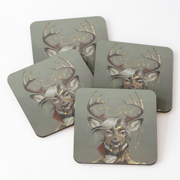 Item preview, Deer Prince Portrait designed and sold by RAJillustration.