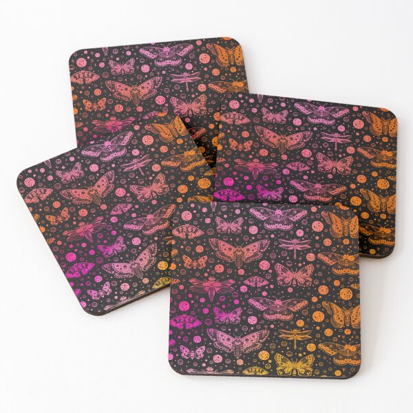 Item preview, Pink and Orange Butterfly Pattern designed and sold by Arcane Orchid.