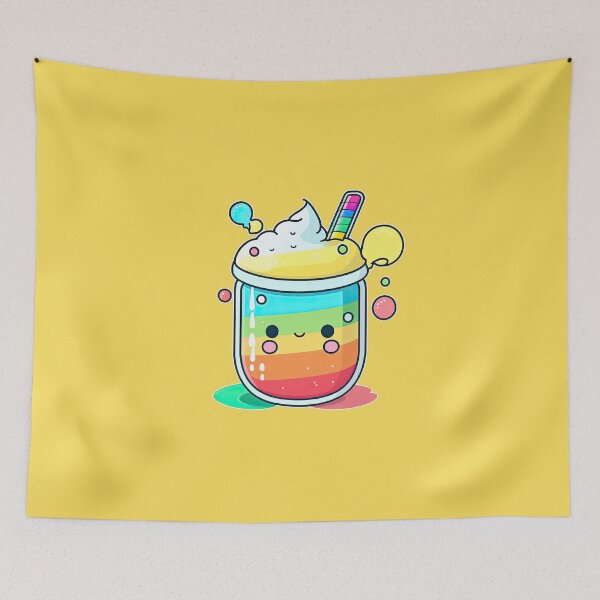 Item preview, Kawaii Rainbow Color Ice Cream Cosmic Wonder Dessert Food Drink designed and sold by ultra-cute.