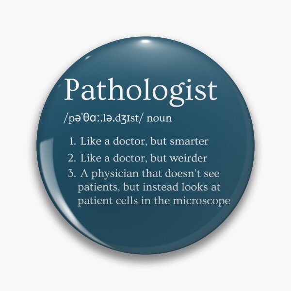 Item preview, Pathologist Funny Definition Specialty Physician dark background 2 designed and sold by Brasilia.