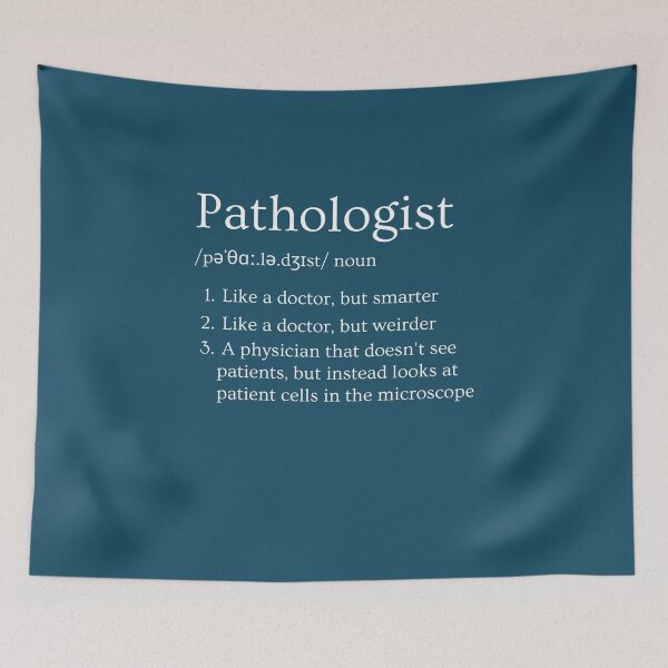Item preview, Pathologist Funny Definition Specialty Physician dark background 2 designed and sold by Brasilia.