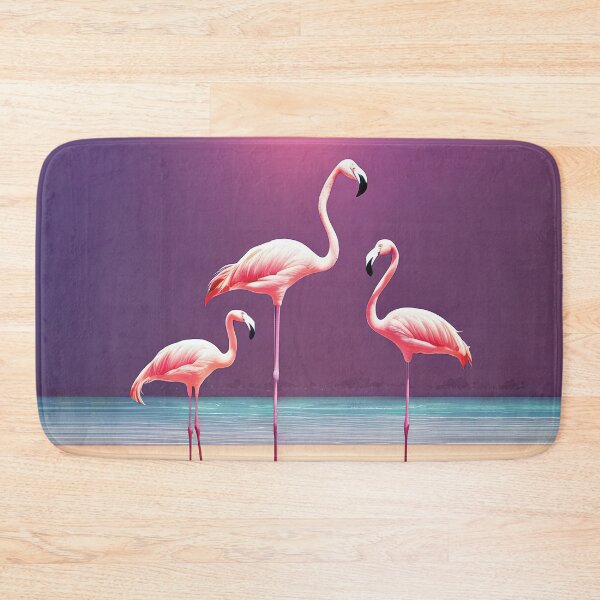 Item preview, Retro Summer Vibes - Tropical Flamingo designed and sold by The AI Art Gallery.