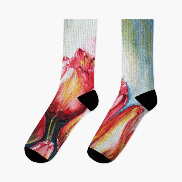 Item preview, Pink tulips - impressionism designed and sold by Harsh  Malik.