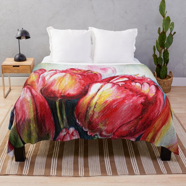 Item preview, Pink tulips - impressionism designed and sold by Harsh Malik.