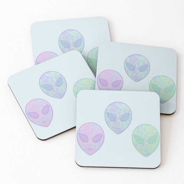 Item preview, Happy Pastel Aliens designed and sold by velvetearth.