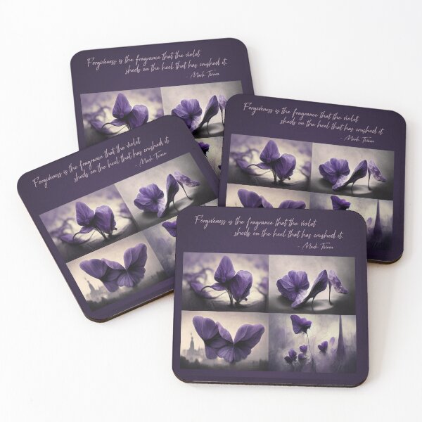 Item preview, Violet Quote by Mark Twain designed and sold by ImageVortex.
