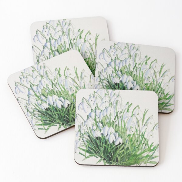 Item preview, Snowdrops watercolour painting  designed and sold by esvb.