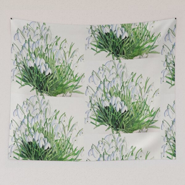 Item preview, Snowdrops watercolour painting  designed and sold by esvb.