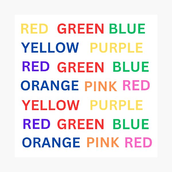 Item preview, Color Confusion In Your Eyes - Colorful Text Design designed and sold by funkyfreshfinds.