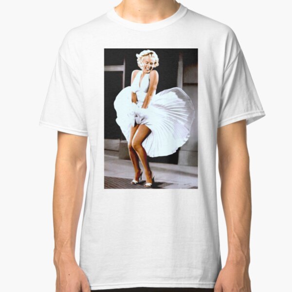 MARILYN MONROE: Scene of her Skirt Blowing Up Print Classic T-Shirt