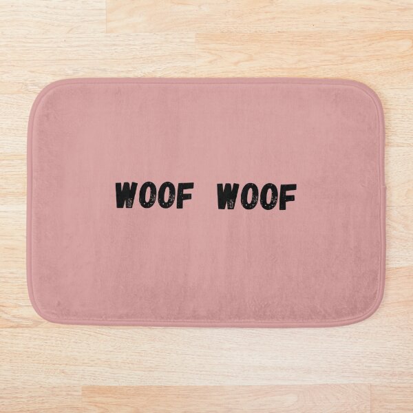 Item preview, woof funny sayings pet bowl food or water designed and sold by DawsStore.