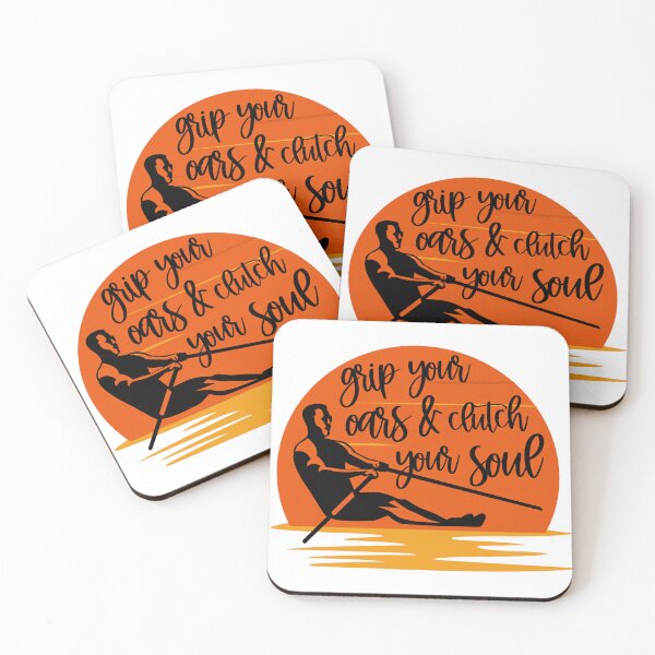 Item preview, Rowing Quote Sticker designed and sold by QuipSally.