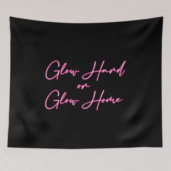 Item preview, glow hard or glow home cute letters designed and sold by gabicoutodesign.