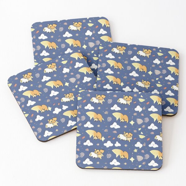 Item preview, Animal Shapes Pattern in the Space Clouds Blue  designed and sold by Myriam-BR.