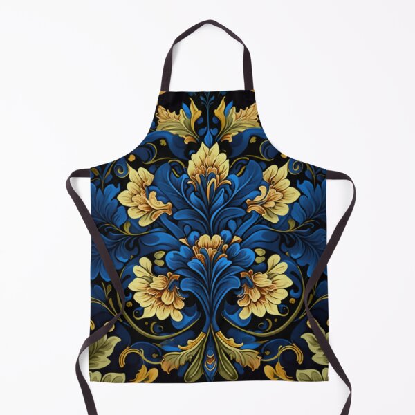 Item preview, Ornate Sodalite and Yellow Zircon Floral Design Pattern designed and sold by Healio2.