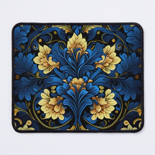 Item preview, Ornate Sodalite and Yellow Zircon Floral Design Pattern designed and sold by Healio2.