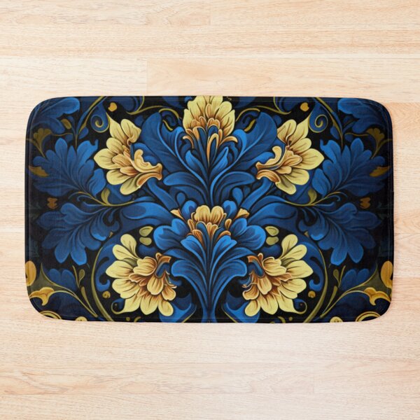 Item preview, Ornate Sodalite and Yellow Zircon Floral Design Pattern designed and sold by Healio2.