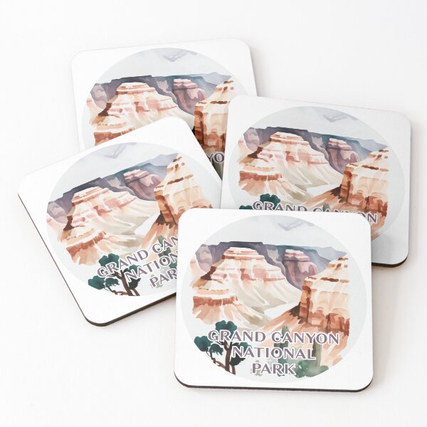 Item preview, Grand Canyon National Park Boho Watercolor Circle designed and sold by PikoApparel.