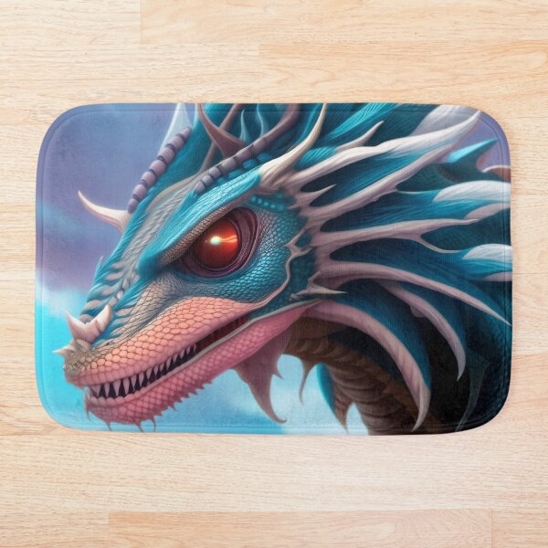 Artikelvorschau, Wütender Drache des blauen Himmels mit weißen Spitzen entworfen und verkauft von dragynrain.