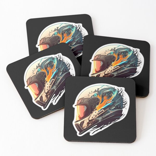 Item preview, Super Bike Aggressive Looking Helmet designed and sold by beluxe.