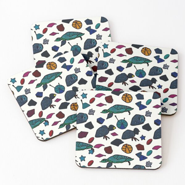 Item preview, Colorful Mosaic Turtles Shapes Pattern Design designed and sold by Myriam-BR.