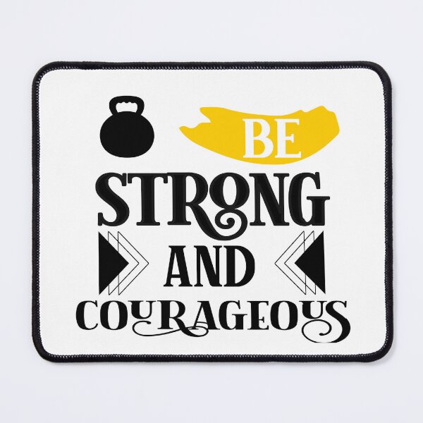 Item preview, Be Strong And Courageous T-Shirt Design designed and sold by P2Genies.