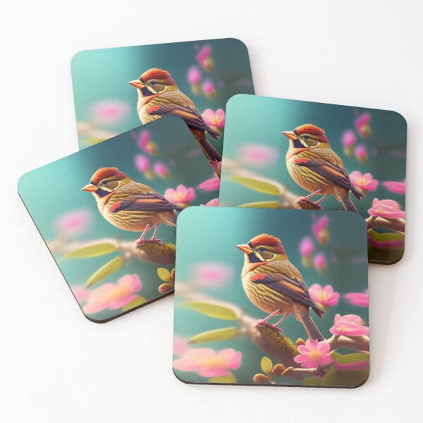 Item preview, A Tiny Finch on a Branch designed and sold by ChibiMavis.
