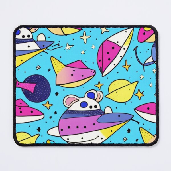 Item preview, Colorful Spaceship Pattern Design in Space  designed and sold by Myriam-BR.