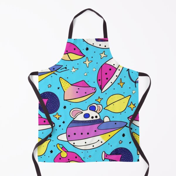 Item preview, Colorful Spaceship Pattern Design in Space designed and sold by Myriam-BR.