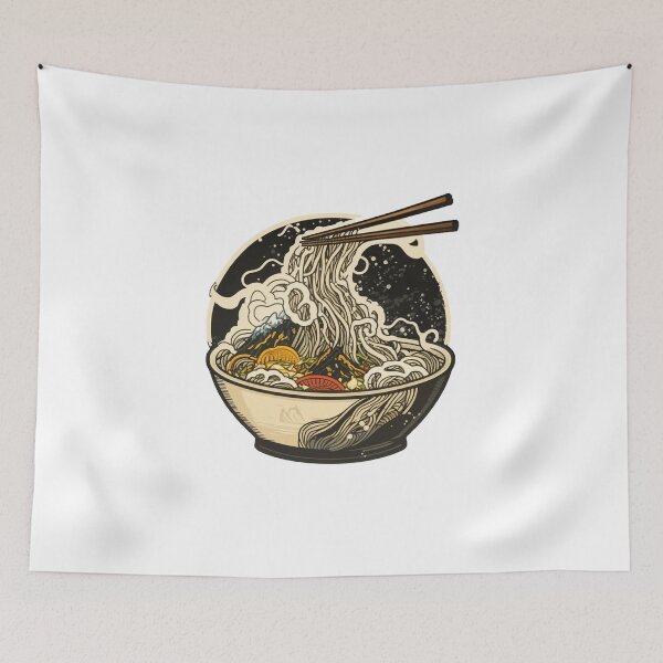Item preview, japanses ramen noodles bowl  designed and sold by DesignStore ⭐⭐⭐⭐⭐.
